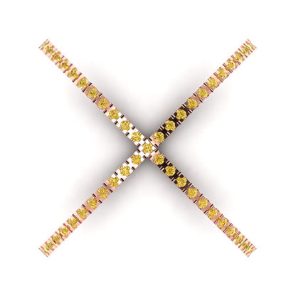 0.245 cttw Natural Citrine Statement Engagement Ring - Solid Gold (Round Cut,1.0mm)