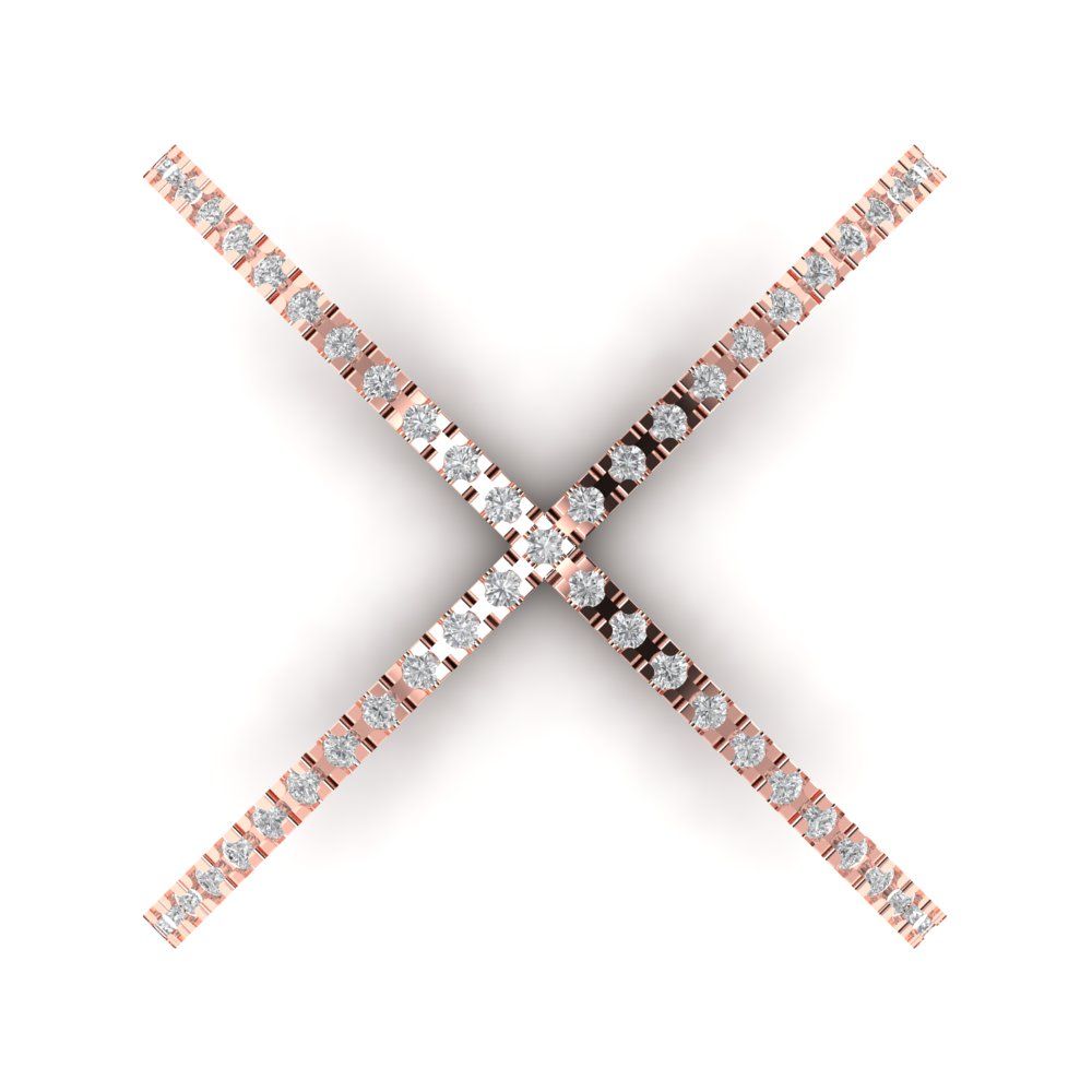 0.245 cttw Zirconia Simulated Diamond Statement Engagement Ring - Solid Gold (VVS1, Round Cut,1.0mm)