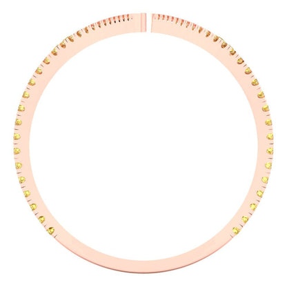 0.525 cttw Natural Citrine Statement Engagement Ring - Solid Gold (Round Cut,1.0mm)