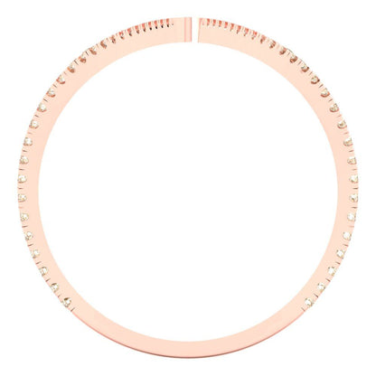 0.525 cttw Natural Morganite Statement Engagement Ring - Solid Rose Gold (VVS1, Round Cut,1.0mm)