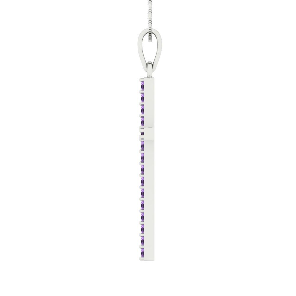 0.575cttw Round Cut Alexandrite Gold-Plated 925 Silver Pendant and 18" Box-Chain Necklace