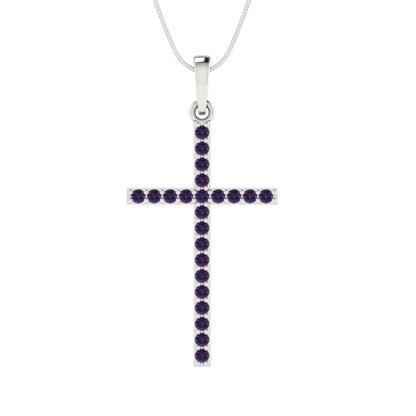 0.575cttw Round Cut Alexandrite Gold-Plated 925 Silver Pendant and 18" Box-Chain Necklace