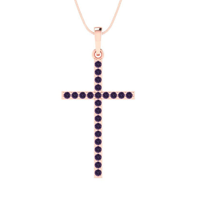 0.575cttw Round Cut Alexandrite Gold-Plated 925 Silver Pendant and 18" Box-Chain Necklace