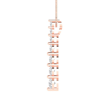 0.475cttw Round Cut Clear Gold-Plated 925 Silver Pendant and 18" Box-Chain Necklace