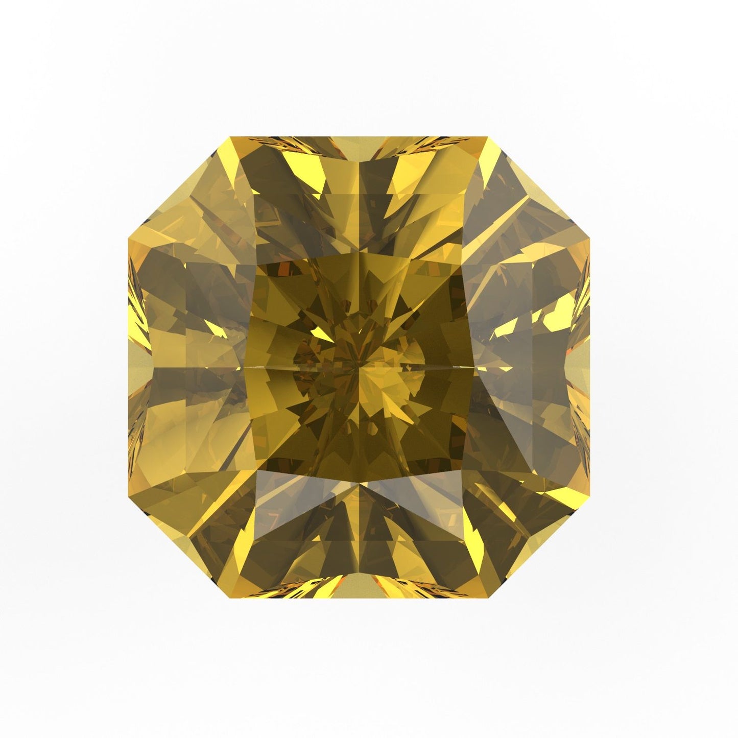 1 to 3 ct Asscher Cut VVS1 Natural Yellow Citrine November Birthstone