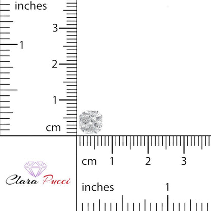 1 to 3 ct Asscher Cut VVS1 Synthetic Clear Moissanite April Birthstone