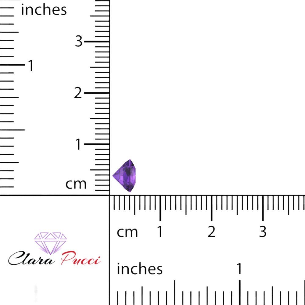 1 to 3 ct Asscher Cut VVS1 Natural Purple Amethyst February Birthstone