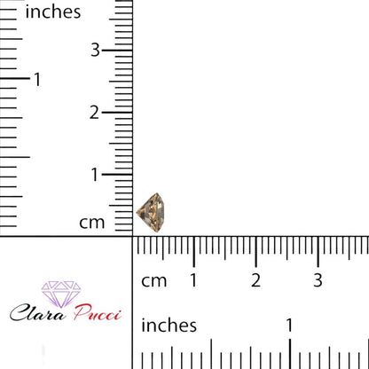 1 to 3 ct Asscher Cut VVS1 Simulated Brown Champagne November Birthstone
