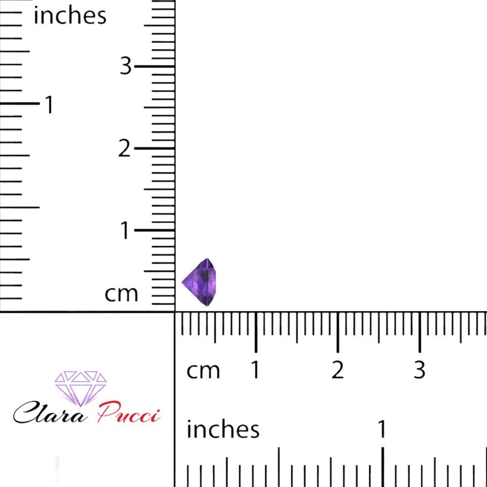 1 to 3 ct Asscher Cut VVS1 Natural Purple Amethyst February Birthstone