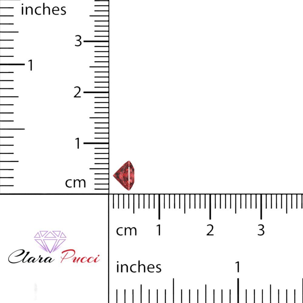 1 to 3 ct Asscher Cut VVS1 Natural Red Garnet January Birthstone