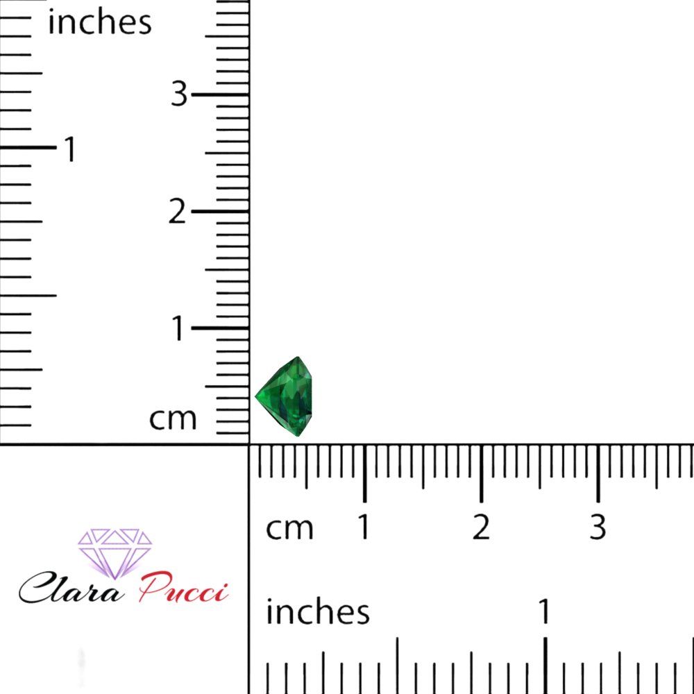 1 to 3 ct Asscher Cut VVS1 Simulated Green Emerald May Birthstone