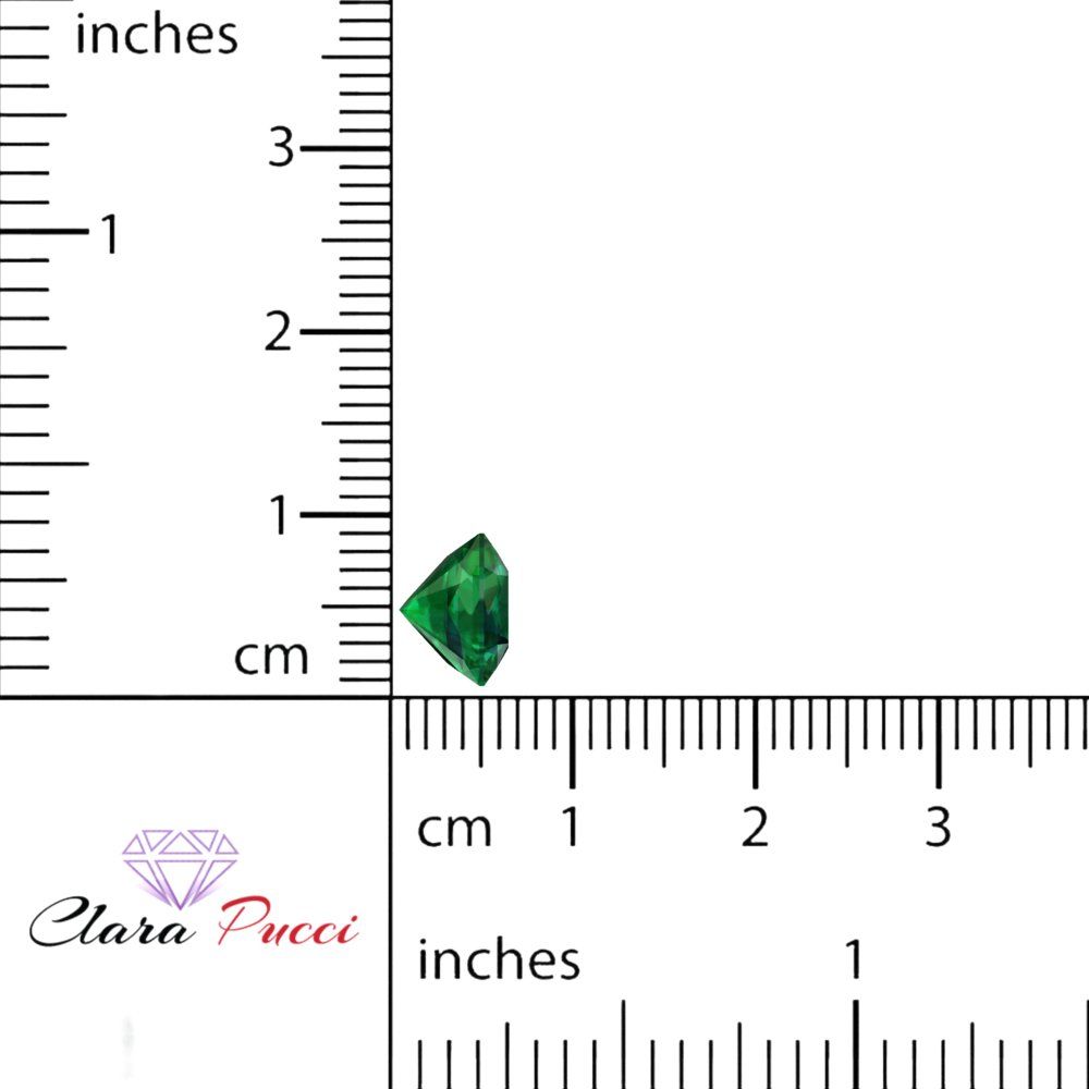 1 to 3 ct Asscher Cut VVS1 Simulated Green Emerald May Birthstone