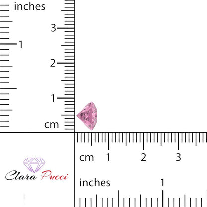 1 to 3 ct Asscher Cut VVS1 Simulated Pink October Birthstone