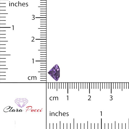 1 to 3 ct Asscher Cut VVS1 Simulated Purple Alexandrite February Birthstone