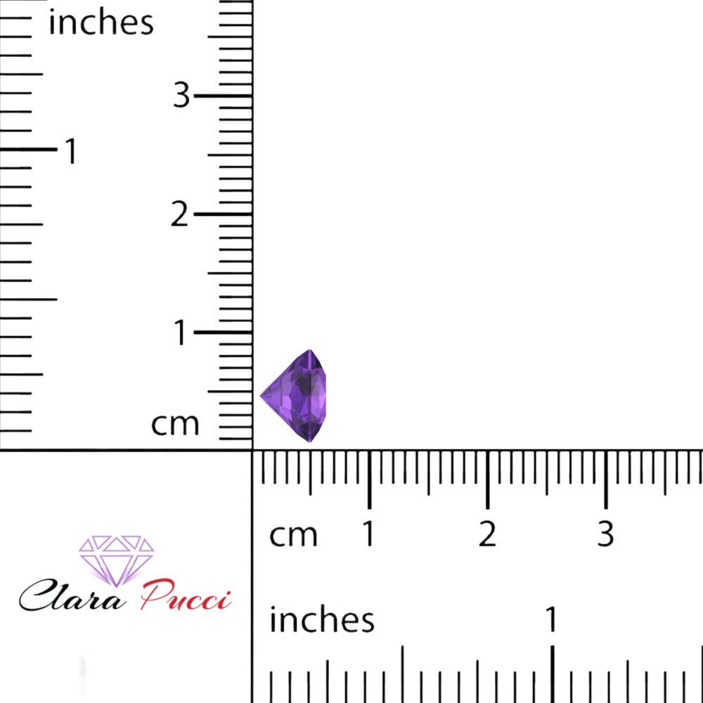 1 to 3 ct Asscher Cut VVS1 Natural Purple Amethyst February Birthstone