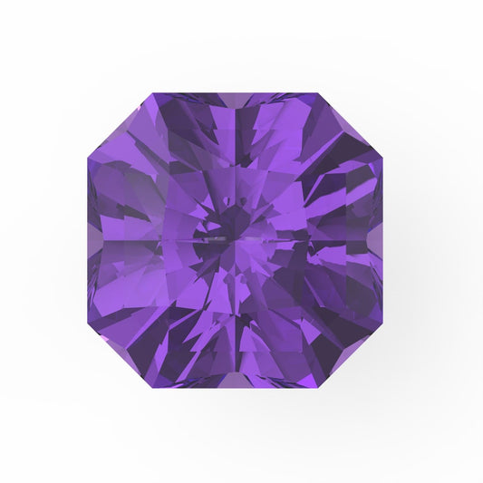 1 to 3 ct Asscher Cut VVS1 Simulated Purple Alexandrite February Birthstone