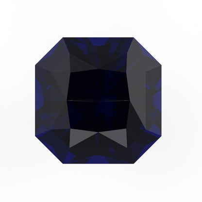 1 to 3 ct Asscher Cut VVS1 Simulated Blue sapphire September Birthstone