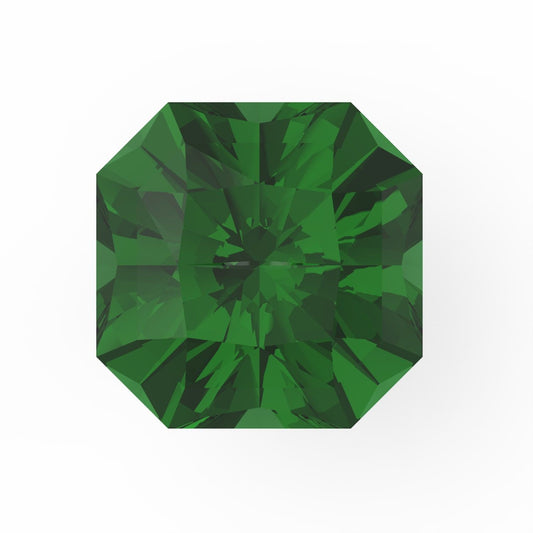 1 to 3 ct Asscher Cut VVS1 Simulated Green Emerald May Birthstone