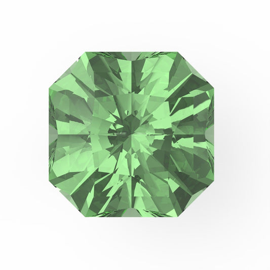 1 to 3 ct Asscher Cut VVS1 Simulated Light Green August Birthstone