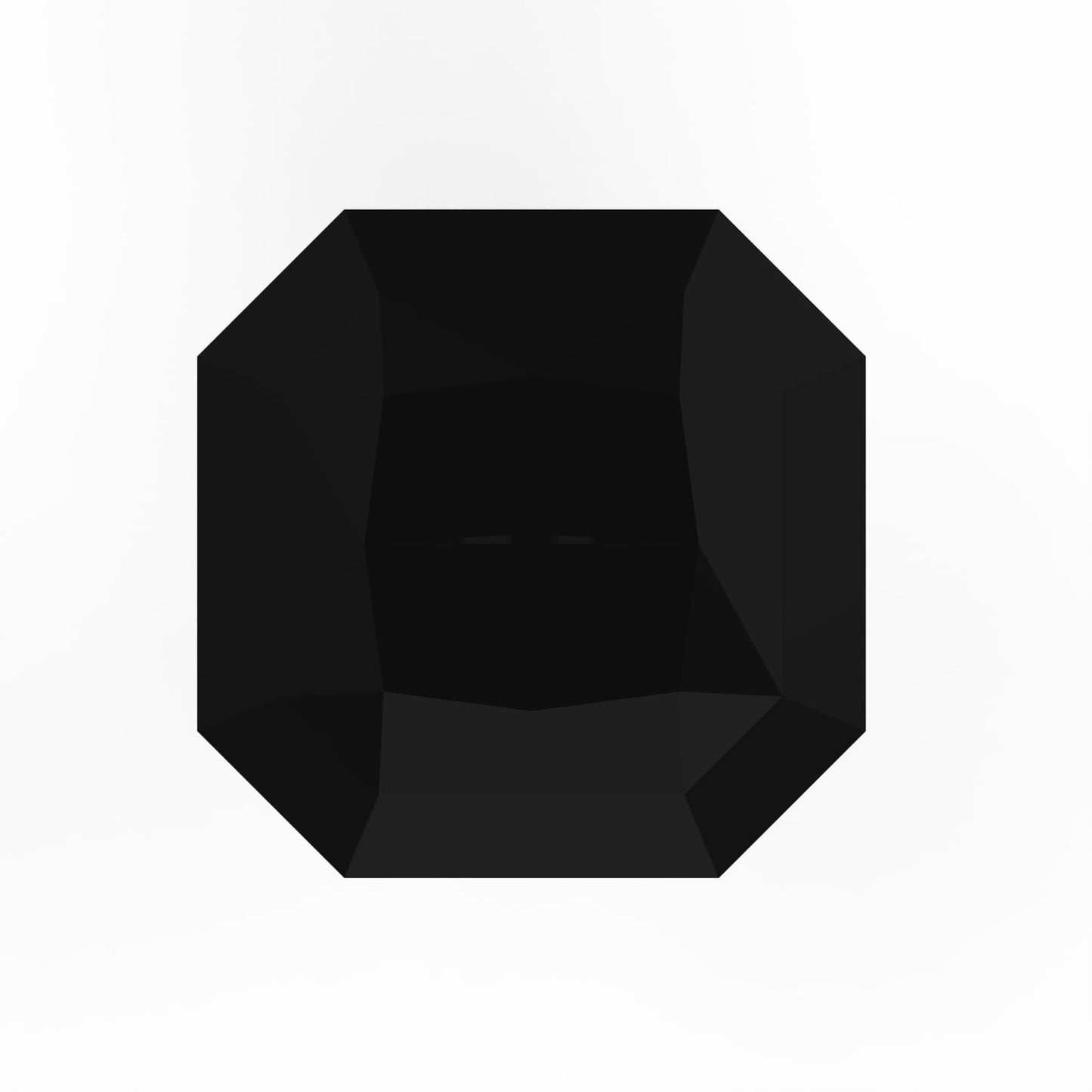 1 to 3 ct Asscher Cut VVS1 Natural Black Onyx December Birthstone