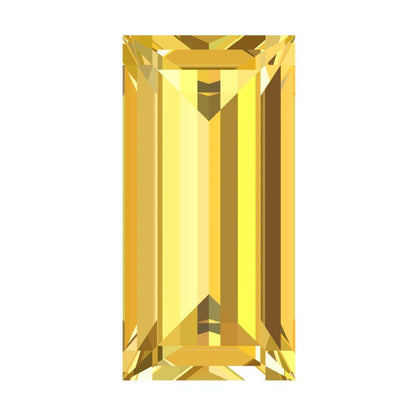 0.33 ct 5x3.5mm Baguette Cut Natural Yellow Citrine November Birthstone