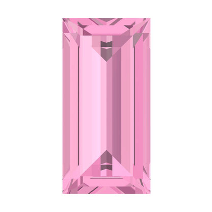 0.33 ct 5x3.5mm Baguette Cut Simulated Pink October Birthstone