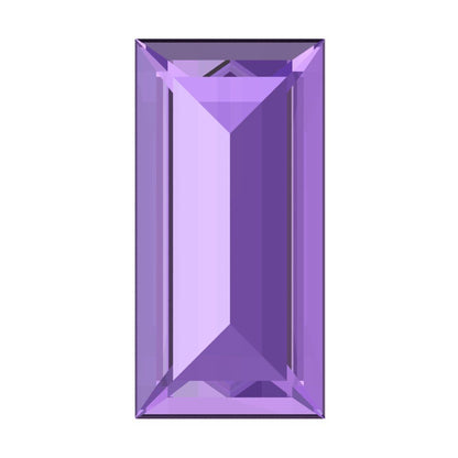 0.33 ct 5x3.5mm Baguette Cut Simulated Purple Alexandrite February Birthstone