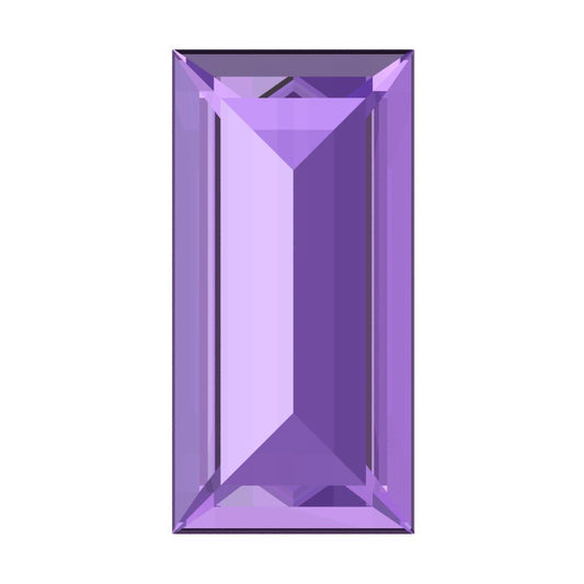 0.33 ct 5x3.5mm Baguette Cut Simulated Purple Alexandrite February Birthstone