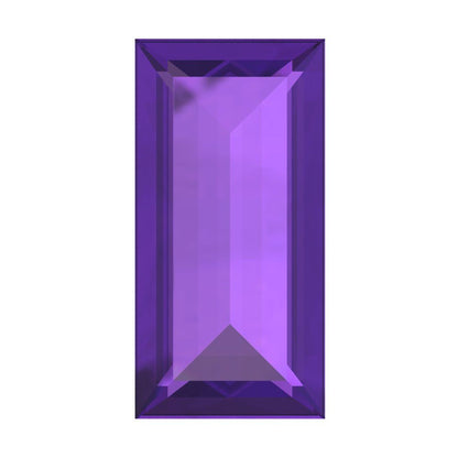 0.33 ct 5x3.5mm Baguette Cut Natural Purple Amethyst February Birthstone