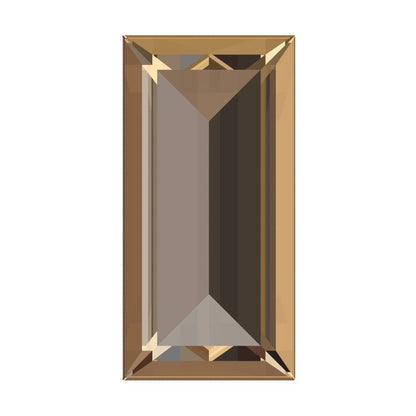 0.33 ct 5x3.5mm Baguette Cut Simulated Brown Champagne November Birthstone