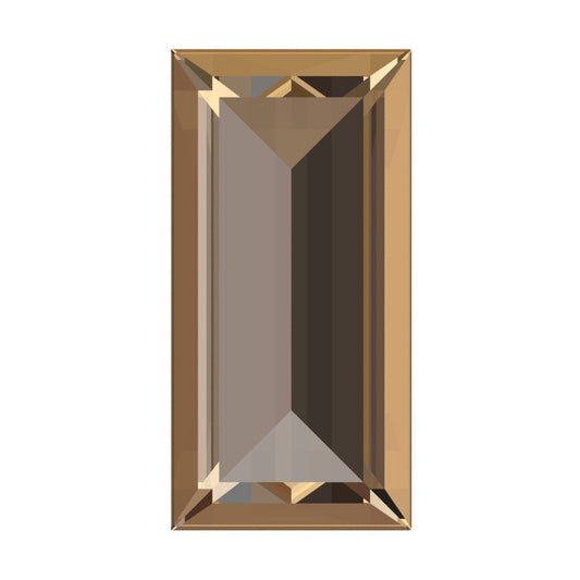 0.33 ct 5x3.5mm Baguette Cut Simulated Brown Champagne November Birthstone