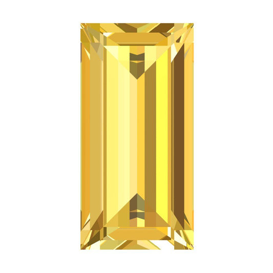0.33 ct 5x3.5mm Baguette Cut Natural Yellow Citrine November Birthstone