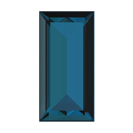 0.33 ct 5x3.5mm Baguette Cut Natural london blue topaz September Birthstone