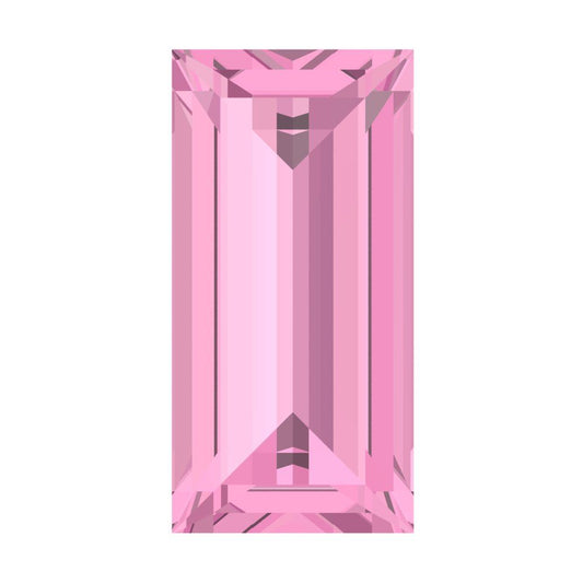 0.33 ct 5x3.5mm Baguette Cut Simulated Pink October Birthstone
