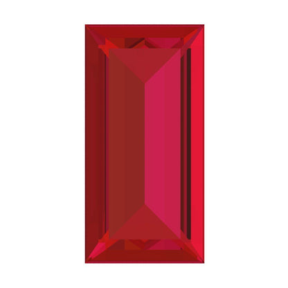 0.33 ct 5x3.5mm Baguette Cut Simulated Pink Ruby July Birthstone