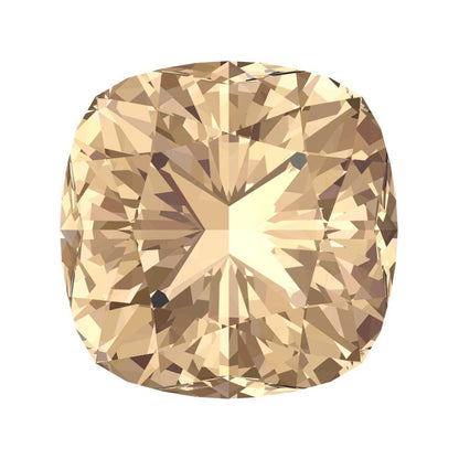 1 to 3 ct Cushion Cut VVS1 Synthetic Yellow moissanite November Birthstone