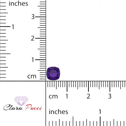 1 to 3 ct Cushion Cut VVS1 Natural Purple Amethyst February Birthstone
