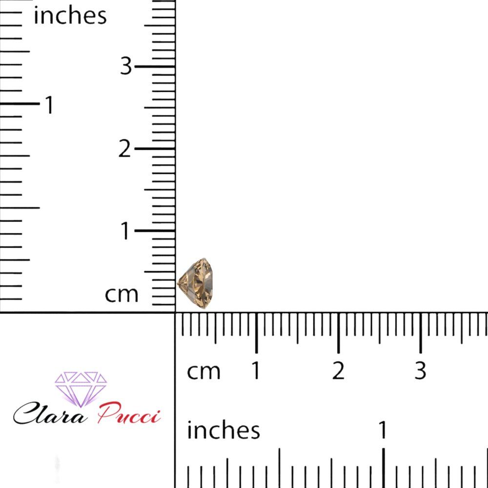 1 to 3 ct Cushion Cut VVS1 Simulated Brown Champagne November Birthstone