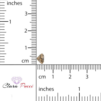 1 to 3 ct Cushion Cut VVS1 Simulated Brown Champagne November Birthstone