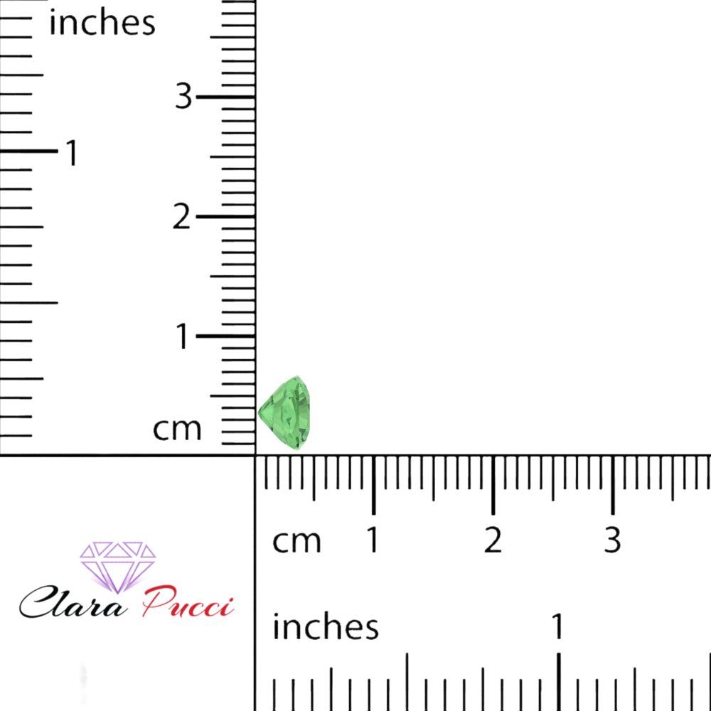 1 to 3 ct Cushion Cut VVS1 Simulated Light Green August Birthstone
