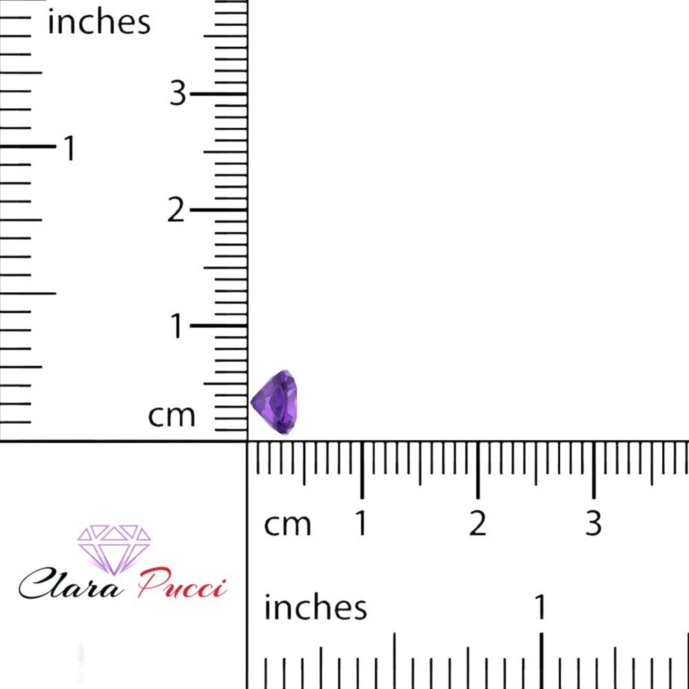 1 to 3 ct Cushion Cut VVS1 Natural Purple Amethyst February Birthstone