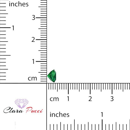 1 to 3 ct Cushion Cut VVS1 Simulated Green Emerald May Birthstone