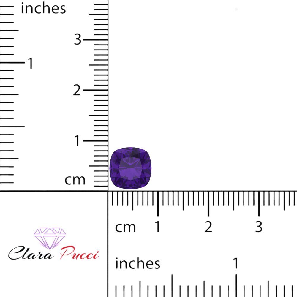 1 to 3 ct Cushion Cut VVS1 Natural Purple Amethyst February Birthstone