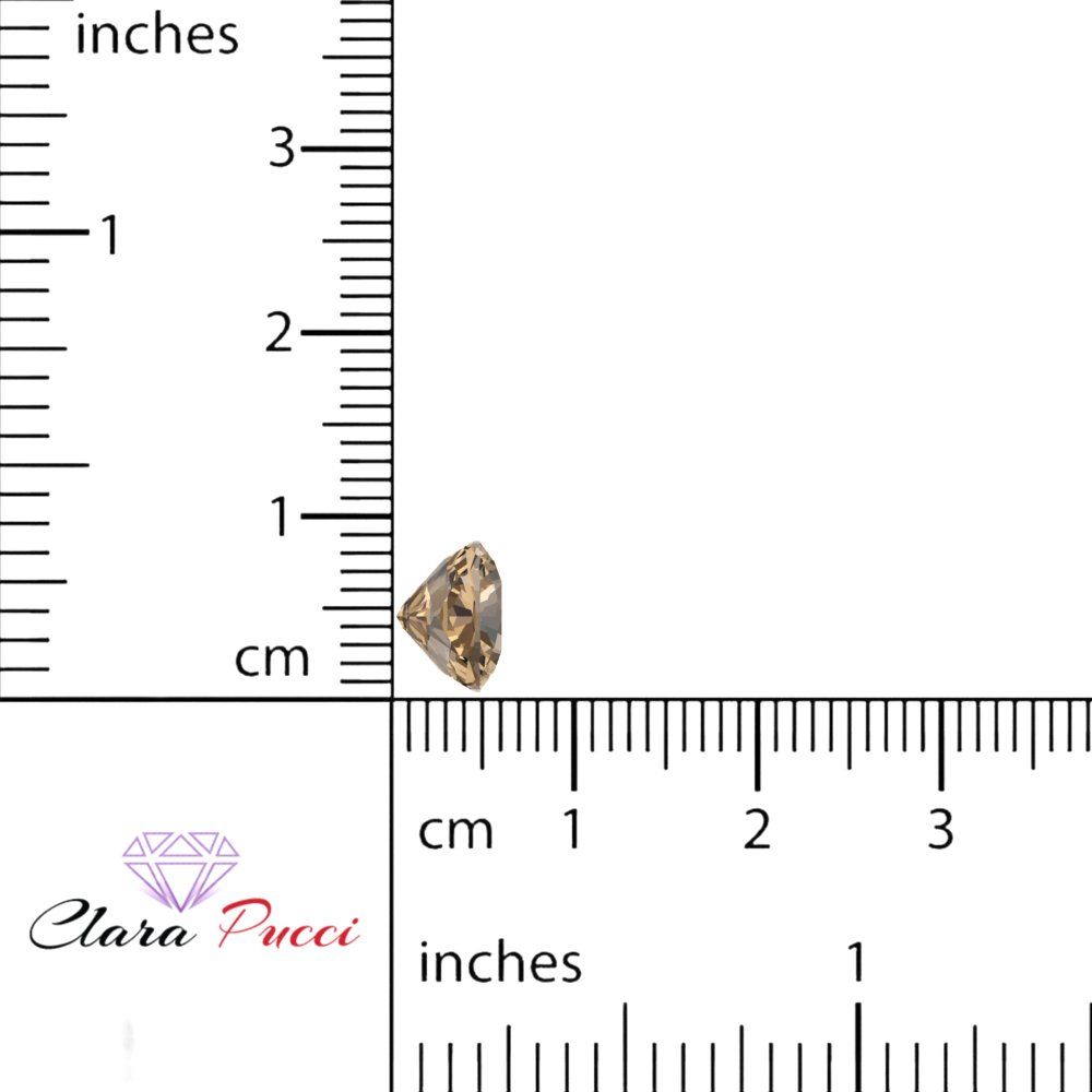 1 to 3 ct Cushion Cut VVS1 Simulated Brown Champagne November Birthstone
