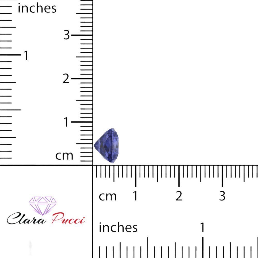 1 to 3 ct Cushion Cut VVS1 Simulated Blue Tanzanite September Birthstone