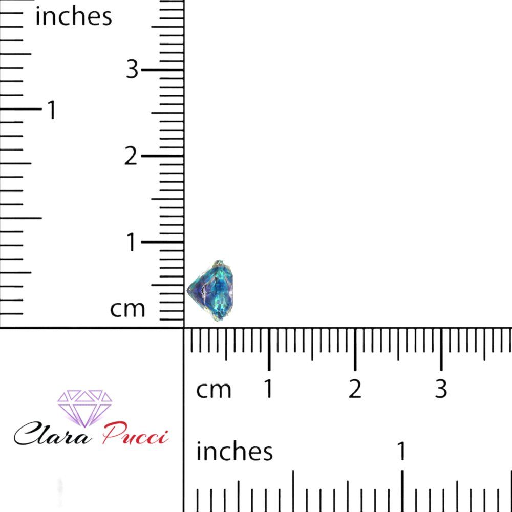 1 to 3 ct Cushion Cut VVS1 Synthetic Blue moissanite September Birthstone