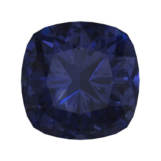 1 to 3 ct Cushion Cut VVS1 Simulated Blue sapphire September Birthstone