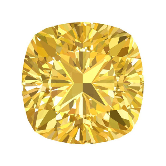 1 to 3 ct Cushion Cut VVS1 Natural Yellow Citrine November Birthstone