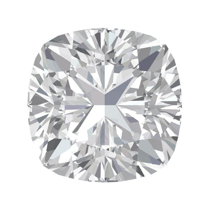 1 to 3 ct Cushion Cut VVS1 Synthetic Clear Moissanite April Birthstone