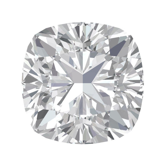 1 to 3 ct Cushion Cut VVS1 Synthetic Clear Moissanite April Birthstone